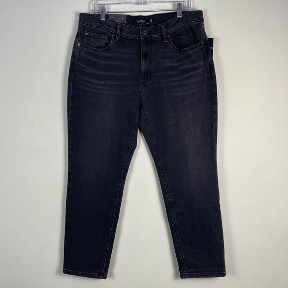 Lauren Ralph Lauren Relaxed Taper Leg Comfort Stretch Jeans Size 31 NEW Mid Rise - Picture 2 of 12